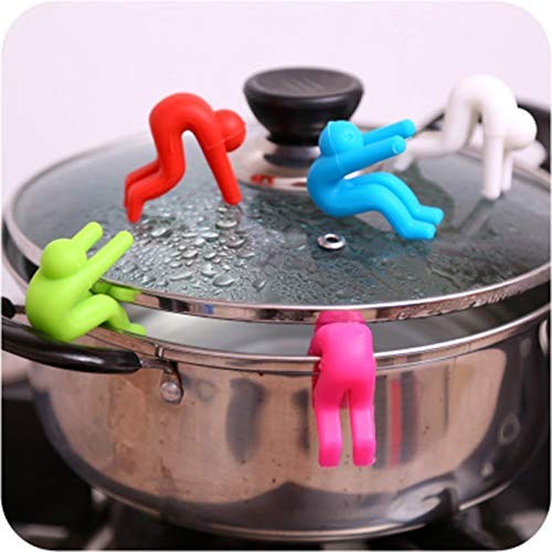 Fiesta Creative 1 Unids Accesorios de Cocina de Silicona Levantador de Olla Cubierta Dispositivo de Desbordamiento Heighter Tool Herramientas de Conveniencia de Cocina: 1PC