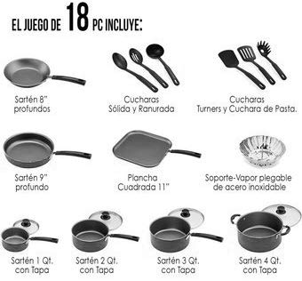 Tramontina PrimaWare 18-Piece Nonstick Cookware Set - Gray by Tramontina USA, Inc.