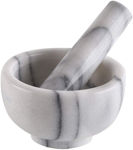 Greenco GRC0223 Marble Mortar and Pestle, 4.5