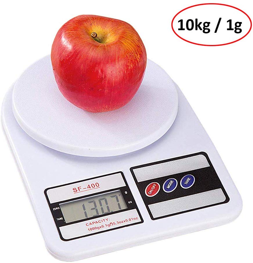 Bascula Digital de 10Kg con Alta Precision para Cocina - E T EASYTAO Balanza Portatil con Multifuncion, Fácil de Operar,Material ABS de Alta Calidad Para Alimentos Protegiendo la Salud de la Familia