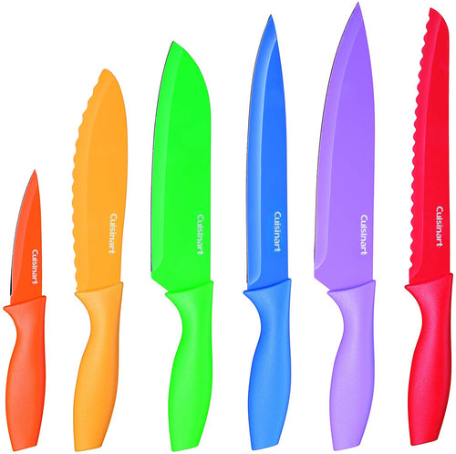 Cuisinart Juego de cuchillos, 12 piezas, Multicolor, Una talla, 1
