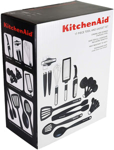 KitchenAid - Juego de herramientas y accesorios (15 piezas), color negro, Negro 17 piezas, Negro, Juego de 17 piezas, 1