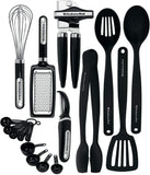 KitchenAid - Juego de herramientas y accesorios (15 piezas), color negro, Negro 17 piezas, Negro, Juego de 17 piezas, 1
