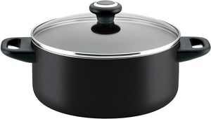 Farberware Juego de ollas y sartenes antiadherentes de alto rendimiento, 17 piezas, Negro, 1, 17