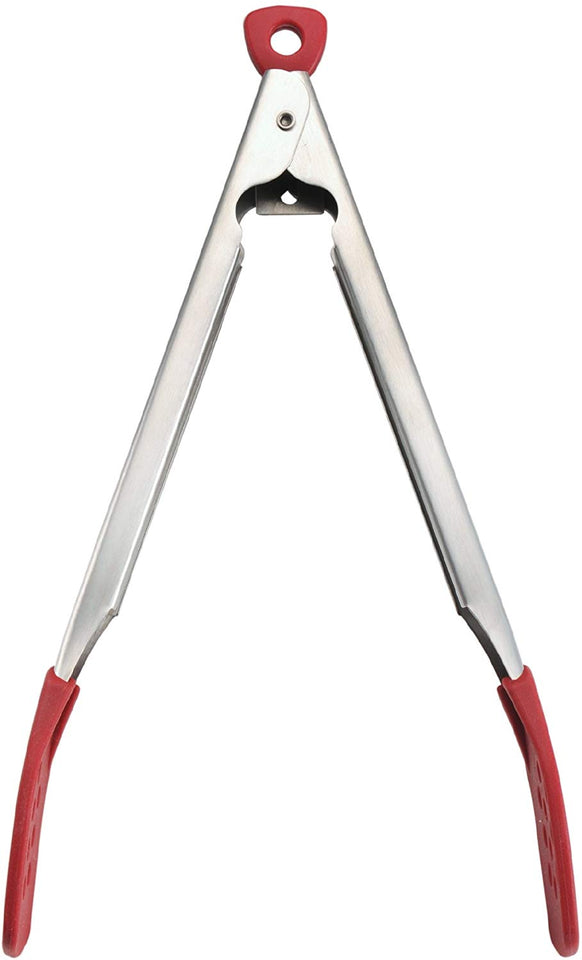 KitchenAid Silicone Tipped Stainless Steel Tongs (Red)