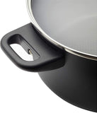 Farberware Juego de ollas y sartenes antiadherentes de alto rendimiento, 17 piezas, Negro, 1, 17